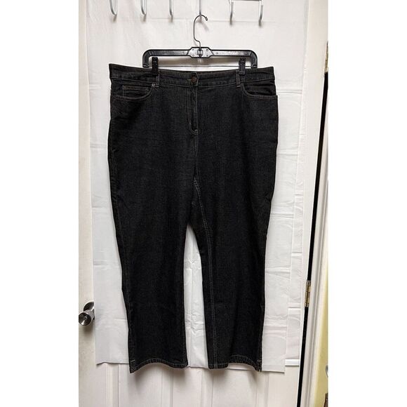 ARA) Van Heusen Jeans Women's Size 18s 18 Short Black Straight Leg Great Shape - Picture 2 of 9